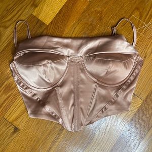 Blush Pink Corset Style Top Size Small